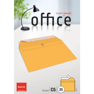 ELCO      Couvert Office o/Fenster    C5 74471.72  120g, gelb            25 Stück
