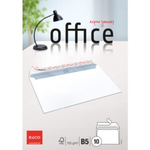 ELCO      Couvert Office o/Fenster    B5 74495.12  100g, weiss           10 Stück