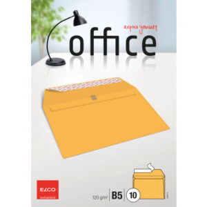 ELCO      Couvert Office o/Fenster    B5 74497.72  120g, gelb            10 Stück