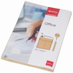 ELCO      Couvert                     B4 74508.92  mit Falten braun 140g 10 Stück