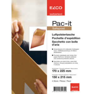 ELCO      Luftpolstertasche    145x215mm 74550.92  braun                  4 Stück