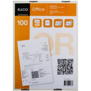 ELCO      Einz.schein QR-Rech. A4 74588.29  90g, perforiert,100 Stück