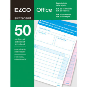 ELCO      Bestellung/Lieferschein     A6 74590.19  60g                 50x2 Blatt