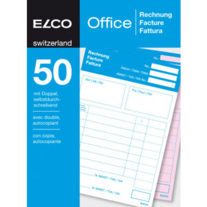ELCO      Rechnung                    A6 74592.19  60g                 50x2 Blatt