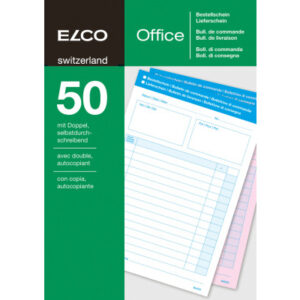 ELCO      Bestellung/Lieferschein     A5 74593.19  60g                 50x2 Blatt