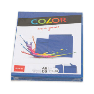 ELCO      Couverts/Karten COLOR    C6/A6 74834.32  blau                2x10 Stück