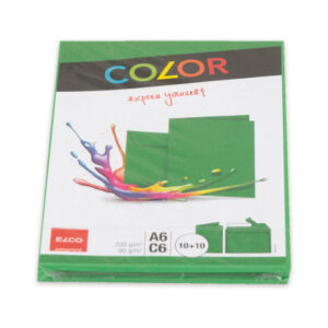 ELCO      Couverts/Karten COLOR    C6/A6 74834.62  grün                2x10 Stück