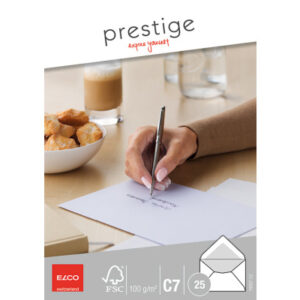 ELCO      Briefumschlag Prestige      C7 79307.12  100g,weiss,o.Fenster   25 Stk.