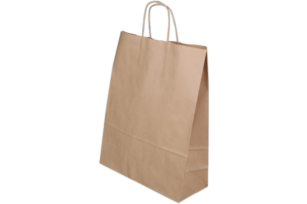 ELCO Tragetasche 320x130x410mm 84104.25 mit Kordel, braun 50 Stück