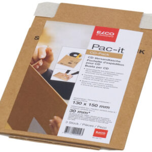ELCO      Versandtasche Safe   145x190mm 842638114 Karton, CD Pack        3 Stück