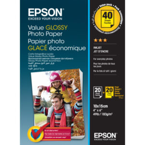 EPSON     Value Photo Paper      10x15cm S400044   InkJet 183g         2x20 Blatt