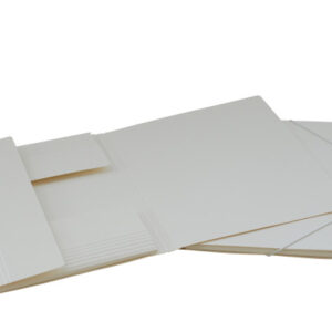 EROLA     Gummibandmappe 650my        A4 33299     weiss Pressspan      3 Klappen