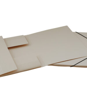 EROLA     Gummibandmappe 650my        A4 33299     chamois Pressspan    3 Klappen