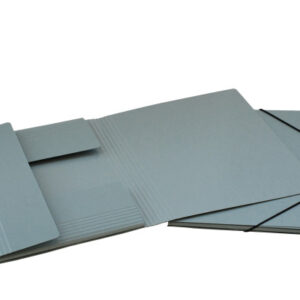 EROLA     Gummibandmappe 650my        A4 33299     grau Pressspan       3 Klappen