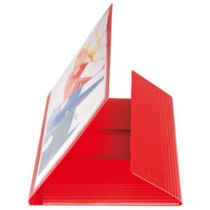 EROLA     Gummibandmappe 650my        A4 33299S    rot Pressspan  mit Fronttasche