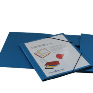 EROLA     Gummibandmappe 650my        A4 33299S    blau Pressspan mit Fronttasche