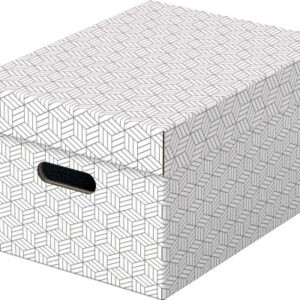 ESSELTE   Aufbewahrungsboxen Home M 628282    365x265x205mm, weiss     3 Stk