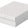 ESSELTE   Aufbewahrungsboxen Home M 628284    365x265x100mm, weiss     3 Stk