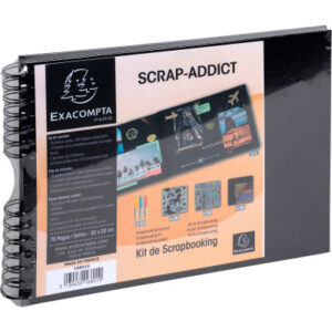 EXACOMPTA Kit Scrapbooking       32x22cm 16801E    schwarz              70 Seiten