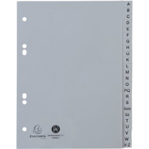 EXACOMPTA Register Exacompta A5 1743B     A-Z PP grau