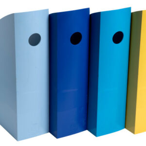 EXACOMPTA Stehsammler BeeBlue        A4+ 18202SETD Set Mag Cube, 4 Farben ass.