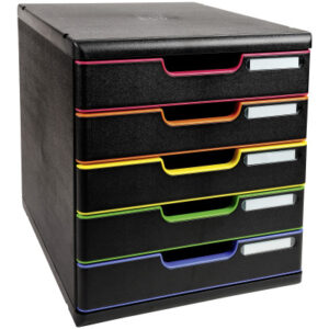 EXACOMPTA Ablagebox Modulo Classic 301914D   5 Schubladen, harlekin