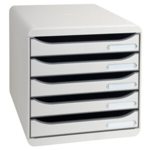 EXACOMPTA Schubladenbox             grau 309740D   5 Fächer