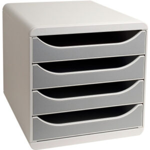 EXACOMPTA Schubladenbox             grau 310041D   4 Fächer
