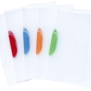 EXACOMPTA Klemmmappe A4 47600E    Clip transp. ass. 5er Set