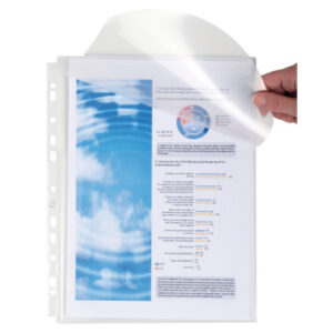 EXACOMPTA Zeigetasche PVC 140my       A4 5502E     transp. glatt 3 Seiten offen