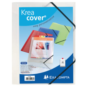 EXACOMPTA Gummibandmappe              A4 55188E    weiss-transp.