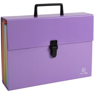 EXACOMPTA Fächermappe Aquarel         A4 56765E    mauve                18-teilig