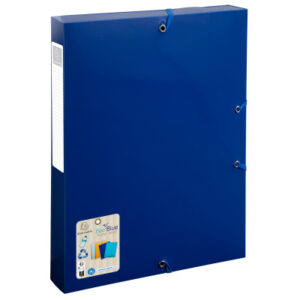 EXACOMPTA Sammelbox mit Gummizug      A4 59142E    marineblau                  PP