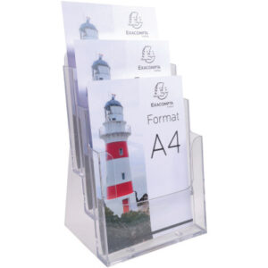 EXACOMPTA Prospekthalter              A4 74158D    transparent      155x237x339mm