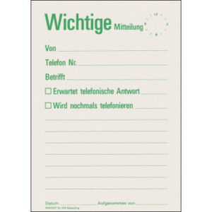 FAVORIT   Mitteilungsblock            A6 106       recycling             60 Blatt