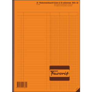 FAVORIT   Kolonnenbuch                A4 356       weiss/weiss