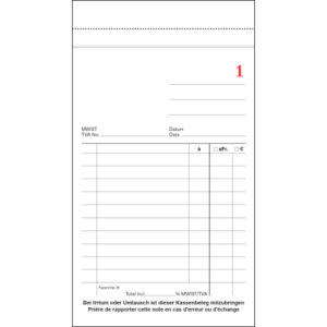 FAVORIT   Kassablock           10x17,5cm 35WEISS   weiss               50x2 Blatt