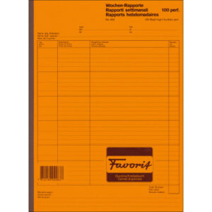 FAVORIT   Wochen-Rapport D/F/I        A4 400       weiss                100 Blatt