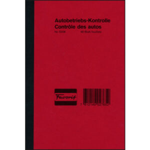 FAVORIT   Autobetriebskontrolle      D/F 5208      12,0×18,0cm           48 Blatt