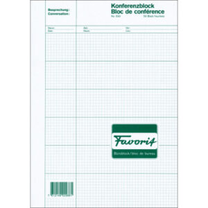 FAVORIT   Konferenzblock              A4 530       kariert               50 Blatt