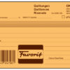 FAVORIT   Quittungen                  A6 8095 OK   blau/weiss,D/F/I,durchschr.