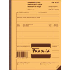 FAVORIT   Regierapport D/F/I          A5 8181 OK   weiss               50x2 Blatt
