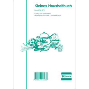 FAVORIT   Haushaltungsbuch D          A5 879       D                     24 Blatt