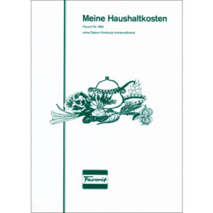 FAVORIT   Haushaltbuch                A4 890       24 Blatt