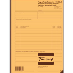 FAVORIT   Regierapport D/F/I          A4 9171 OK   weiss               50x2 Blatt