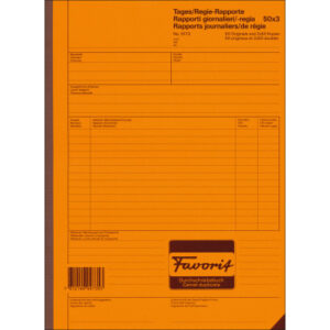 FAVORIT   Regierapport D/F/I          A4 9173      weiss/weiss         50x3 Blatt