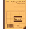 FAVORIT   Formularbuch Rechnungen     A6 9201 OK   Durchschreibepapier 50x2 Blatt