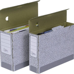 FELLOWES  R-Kive Archivschachtel 1080001   grau/weiss 26x8x31.5cm