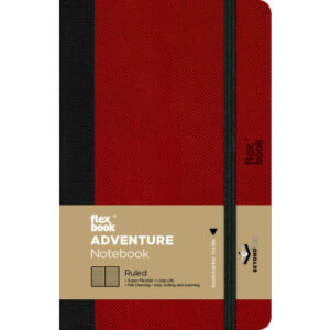 FLEXBOOK  Notebook             Adventure 21.00081  liniert 9x14cm             red