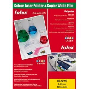 FOLEX     Laserfolie BG-72 WO         A4 29729.125                      50 Folien